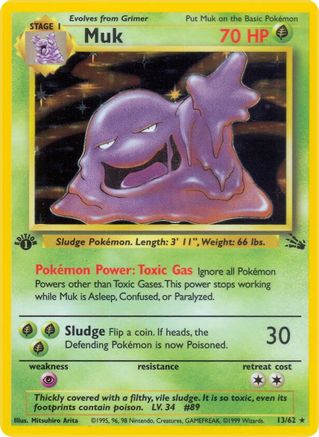 Muk (13) (13) [Fossil] Unlimited Holofoil