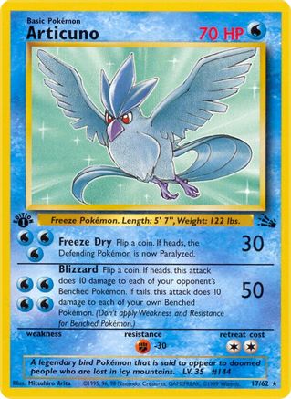 Articuno (17) (17) [Fossil] 1st Edition