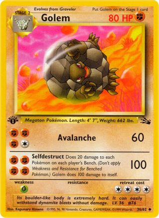 Golem (36) [Fossil] 1st Edition