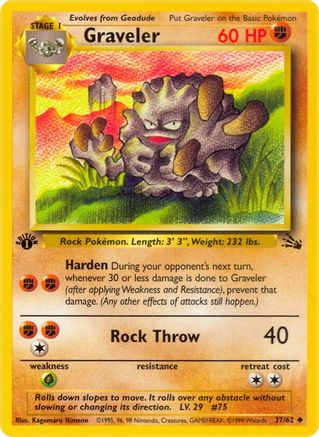 Graveler (37) [Fossil] 1st Edition