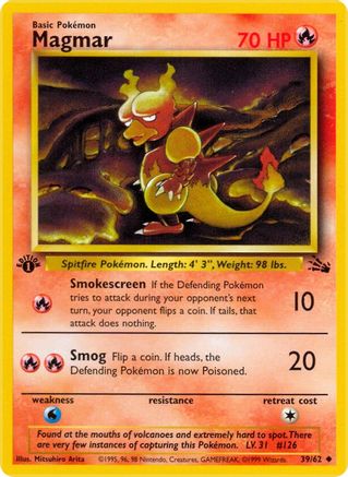 Magmar (39) [Fossil] 1st Edition