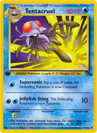 Tentacruel (44) [Fossil] 1st Edition