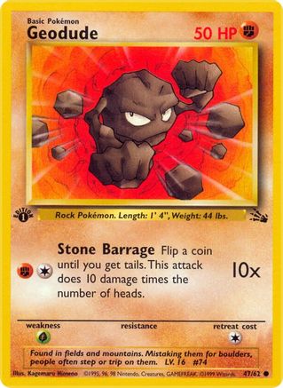 Geodude (47) [Fossil] 1st Edition