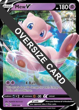 Mew V - 069/189 (69) [Jumbo Cards] Holofoil