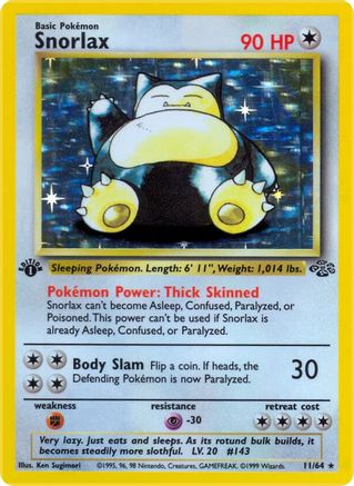 Snorlax (11) (11) [Jungle] 1st Edition Holofoil