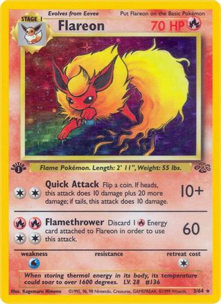 Flareon (3) (3) [Jungle] Unlimited Holofoil