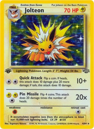 Jolteon (4) (4) [Jungle] 1st Edition Holofoil