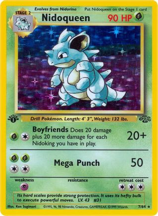 Nidoqueen (7) (7) [Jungle] Unlimited Holofoil