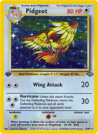 Pidgeot (8) (8) [Jungle] Unlimited Holofoil