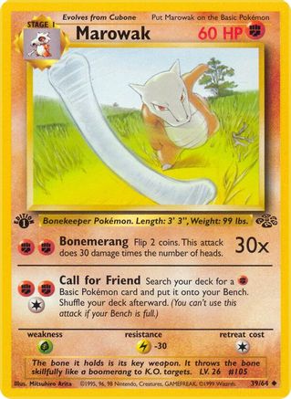 Marowak (39) [Jungle] 1st Edition