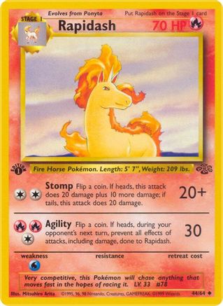 Rapidash (44) [Jungle] 1st Edition