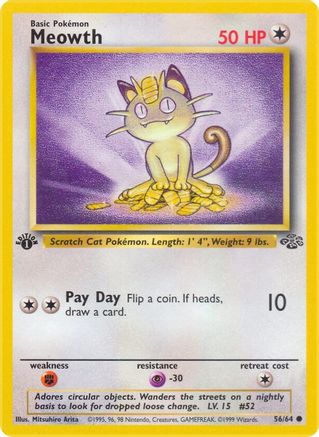 Meowth (56) [Jungle] 1st Edition