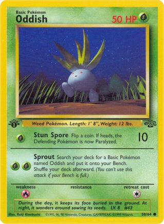 Oddish (58) [Jungle] 1st Edition