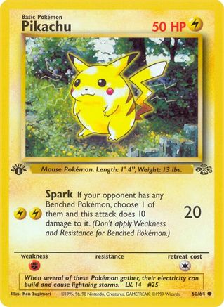 Pikachu (60) [Jungle] 1st Edition