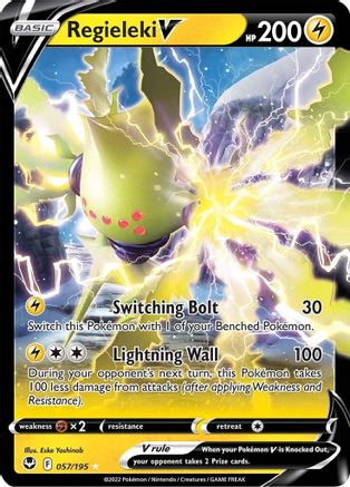 Regieleki V (57) [SWSH12: Silver Tempest] Holofoil
