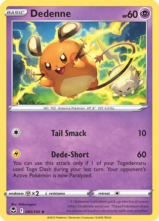 Dedenne (85) [SWSH12: Silver Tempest] Reverse Holofoil