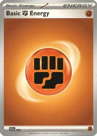 Basic Fighting Energy - 006 (6) [SVE: Scarlet & Violet Energies] Holofoil