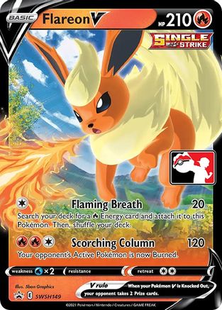 Flareon V (SWSH149) [Prize Pack Series Cards] Holofoil