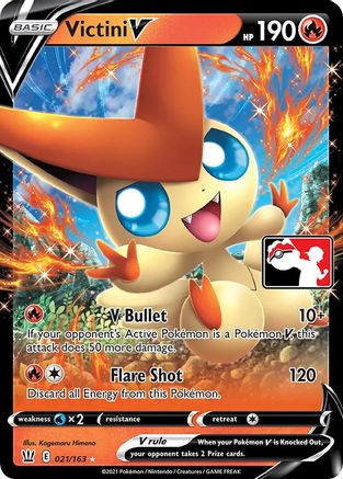 Victini V - 021/163 (21) [Prize Pack Series Cards]
