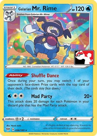 Galarian Mr. Rime (36) [Prize Pack Series Cards]
