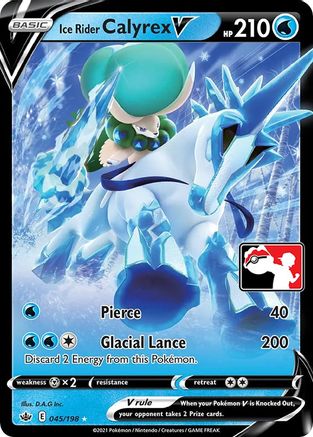 Ice Rider Calyrex V (45) [Prize Pack Series Cards] Holofoil