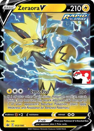 Zeraora V (53) [Prize Pack Series Cards] Holofoil
