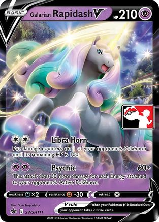Galarian Rapidash V (SWSH111) [Prize Pack Series Cards] Holofoil