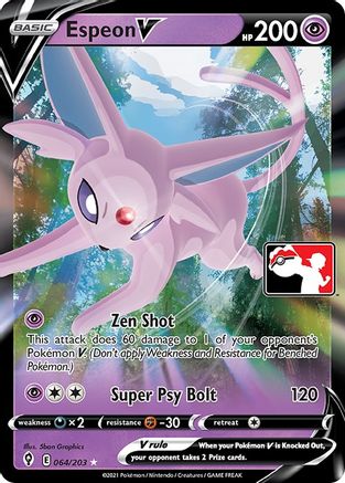 Espeon V (64) [Prize Pack Series Cards] Holofoil