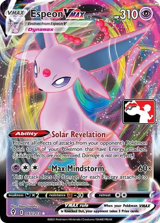 Espeon VMAX (65) [Prize Pack Series Cards] Holofoil