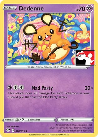 Dedenne (78) [Prize Pack Series Cards] Holofoil