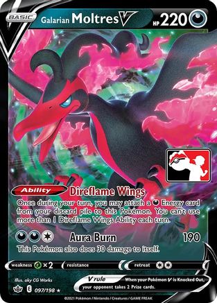 Galarian Moltres V (97) [Prize Pack Series Cards] Holofoil