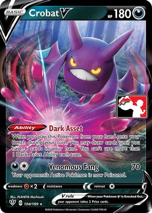 Crobat V (104) [Prize Pack Series Cards] Holofoil