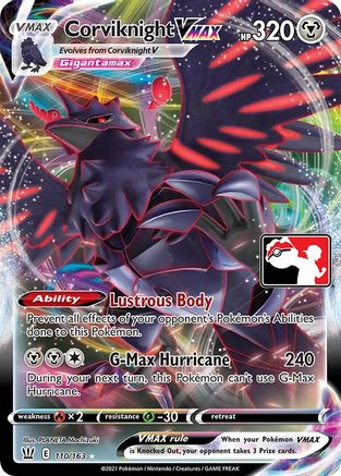 Corviknight VMAX (110) [Prize Pack Series Cards] Holofoil
