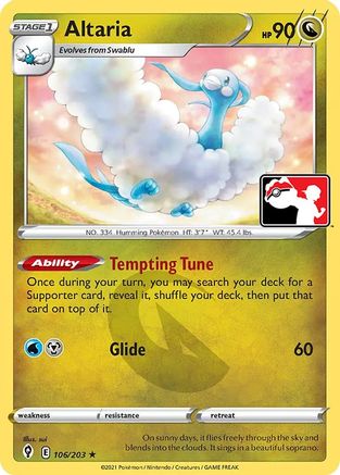 Altaria - 106/203 (106) [Prize Pack Series Cards]