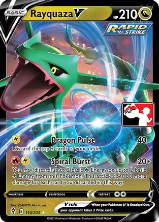 Rayquaza V (110) [Prize Pack Series Cards] Holofoil
