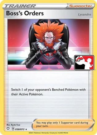 Boss's Orders - 058/072 (58) [Prize Pack Series Cards] Holofoil