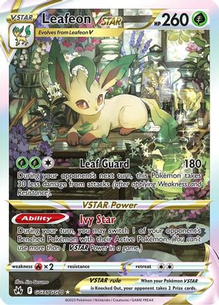 Leafeon VSTAR (GG35) [Crown Zenith: Galarian Gallery] Holofoil