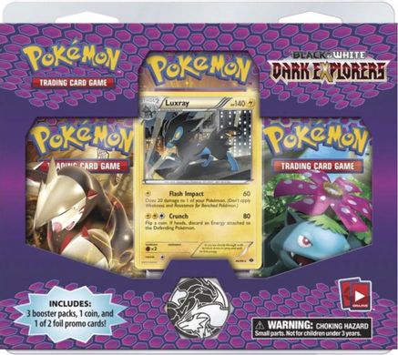 Pokemon Dark Explorers 3 Pack Blister [Luxray]