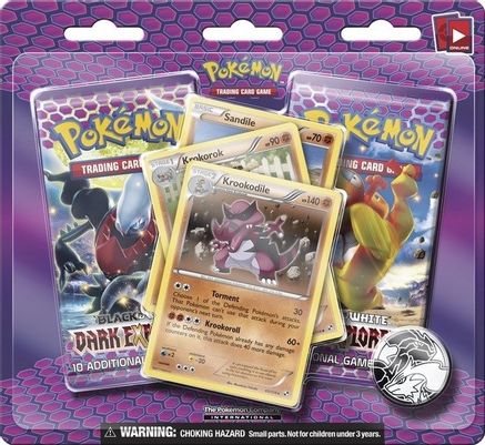 Pokemon Dark Explorers 3 Pack Blister [Krookodile]