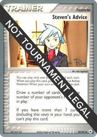 Steven's Advice - 2004 (Chris Fulop) (92) [World Championship Decks]