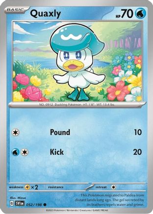 Quaxly - 052/198 (Mirage Holo) (52) [Miscellaneous Cards & Products] Holofoil