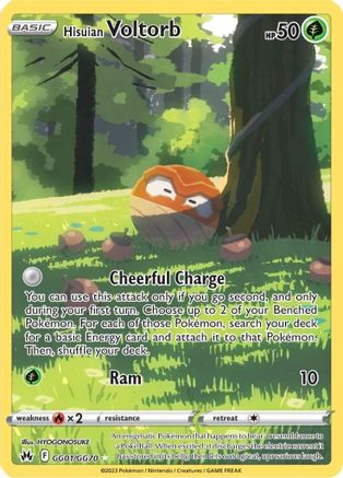 Hisuian Voltorb (GG01) [Crown Zenith: Galarian Gallery] Holofoil