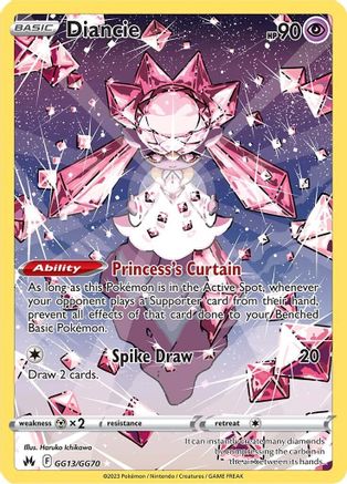 Diancie (GG13) [Crown Zenith: Galarian Gallery] Holofoil