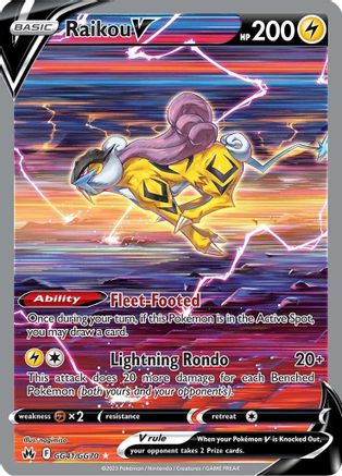 Raikou V (GG41) [Crown Zenith: Galarian Gallery] Holofoil