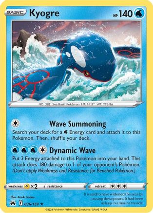 Kyogre (36) [Crown Zenith] Holofoil