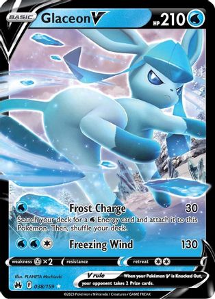 Glaceon V (38) [Crown Zenith] Holofoil