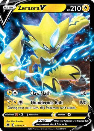 Zeraora V (53) [Crown Zenith] Holofoil