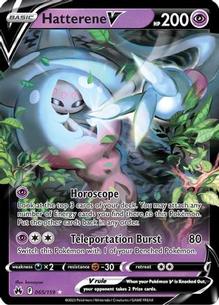 Hatterene V (65) [Crown Zenith] Holofoil