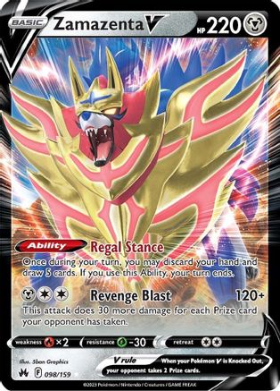 Zamazenta V (98) [Crown Zenith] Holofoil