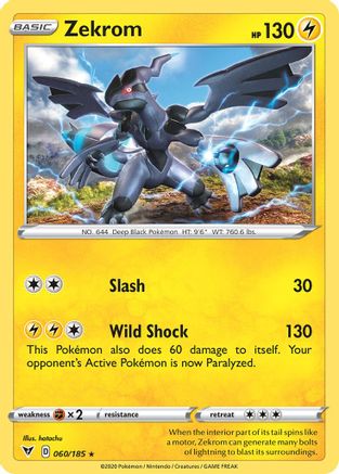 Zekrom - 060/185 (Cosmos Holo) (60) [Miscellaneous Cards & Products] Holofoil